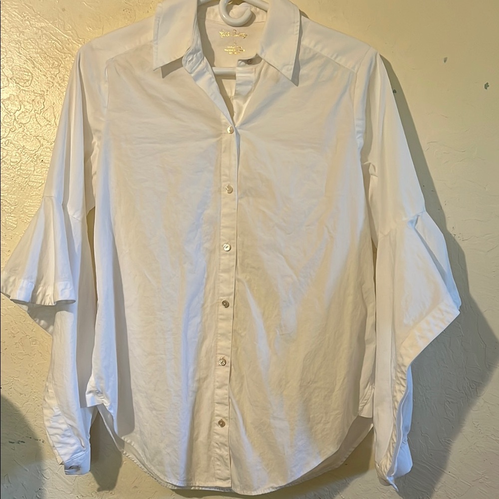 Lilly Pulitzer White Button Down Shirt